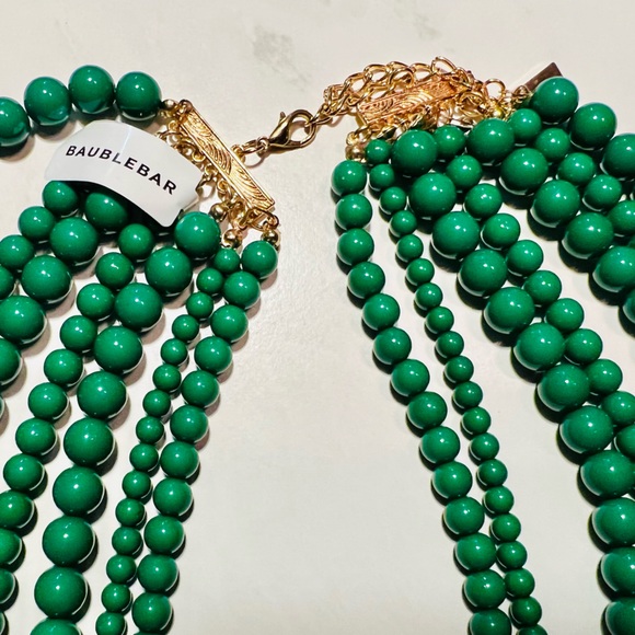 BaubleBar NWT Green Beaded Necklace - Picture 3 of 3